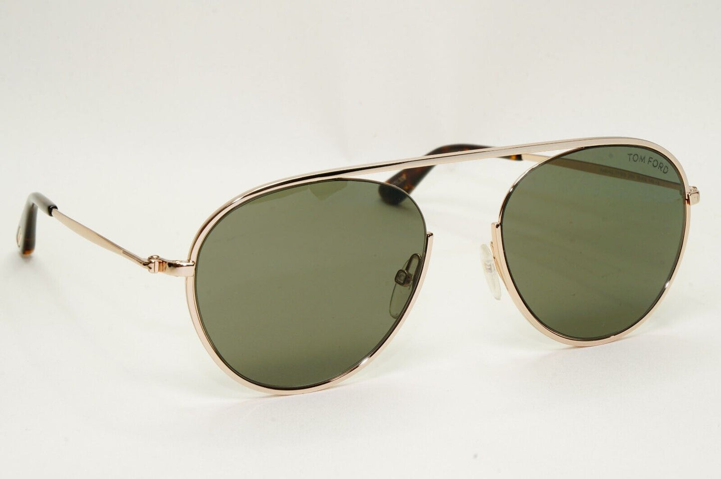 Tom Ford Sunglasses Keith-02 Gold Dark Green Metal Pilot FT0599 TF 599 28N 55mm