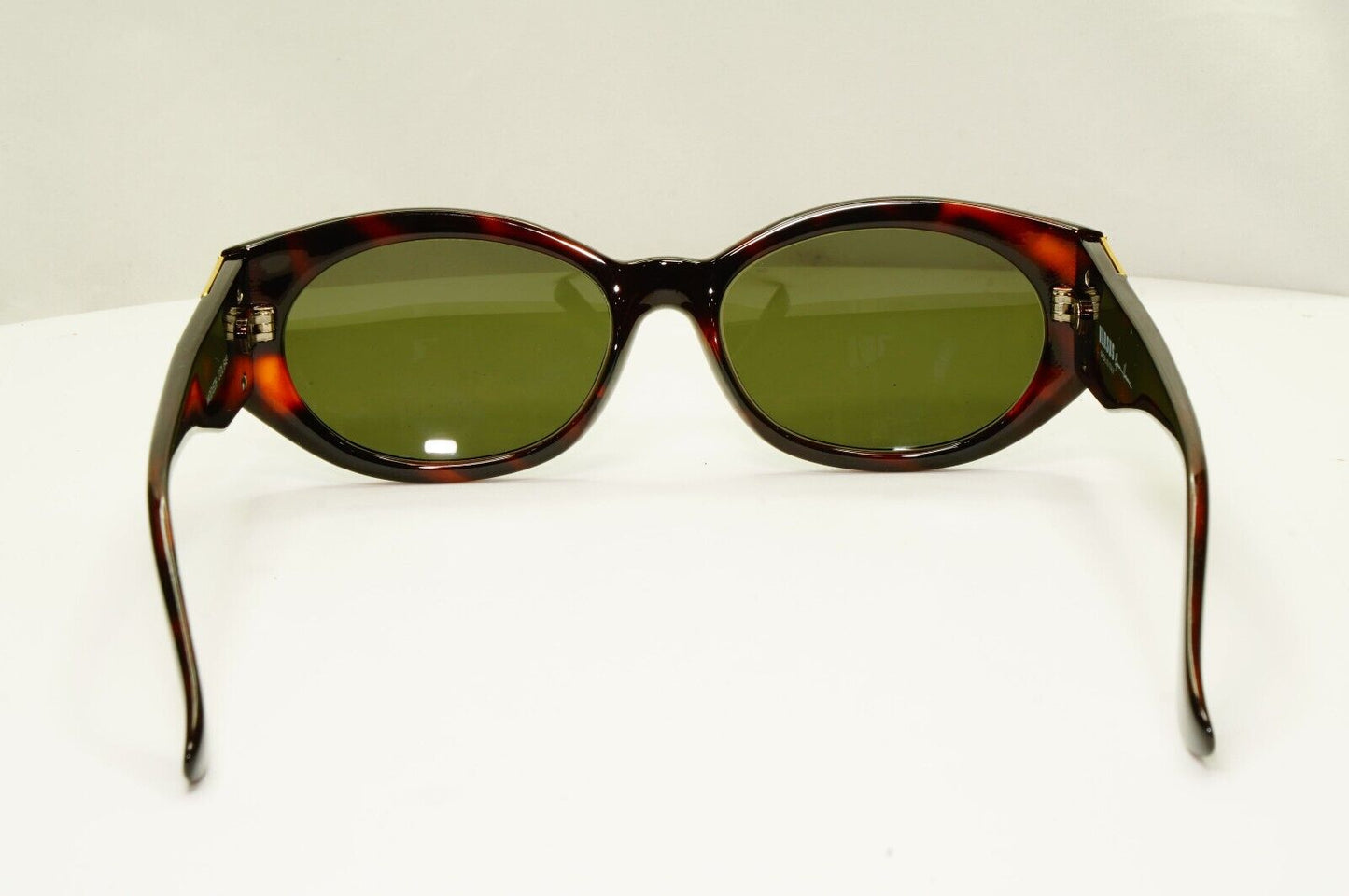 Versus 1995 Vintage Brown Gold Sunglasses by Gianni Versace MOD EZ6 COL 649