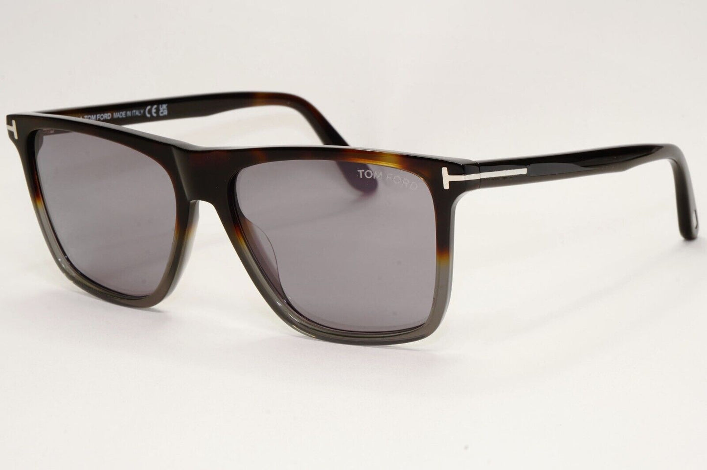 Tom Ford Sunglasses Fletcher Square Grey Brown Tortoise FT0832 TF 832 55C 57mm