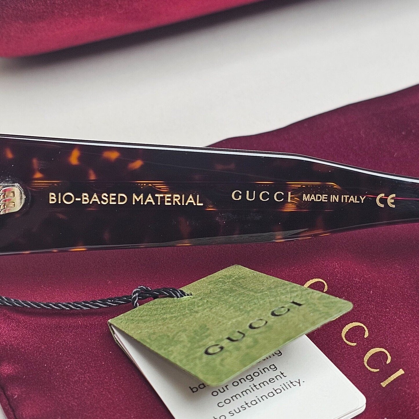 Gucci Sunglasses 2022 Oversized Brown Green Tortoise Square GG1111S 002 180125