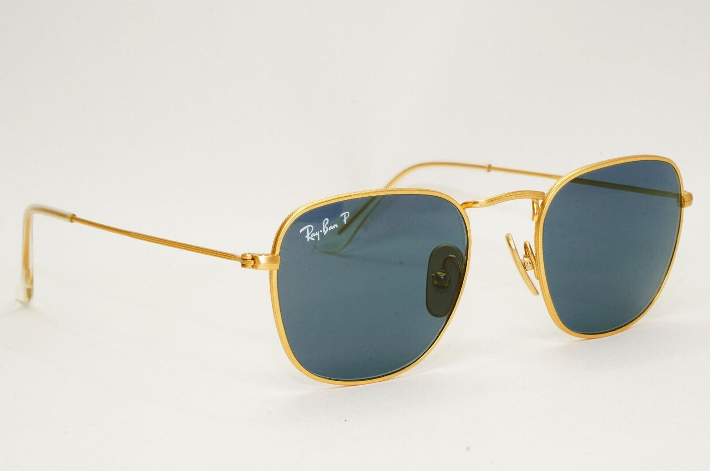 Ray-Ban Sunglasses Frank Titanium Polarised Gold Blue RB 8157 Frank 9217/T0 48mm