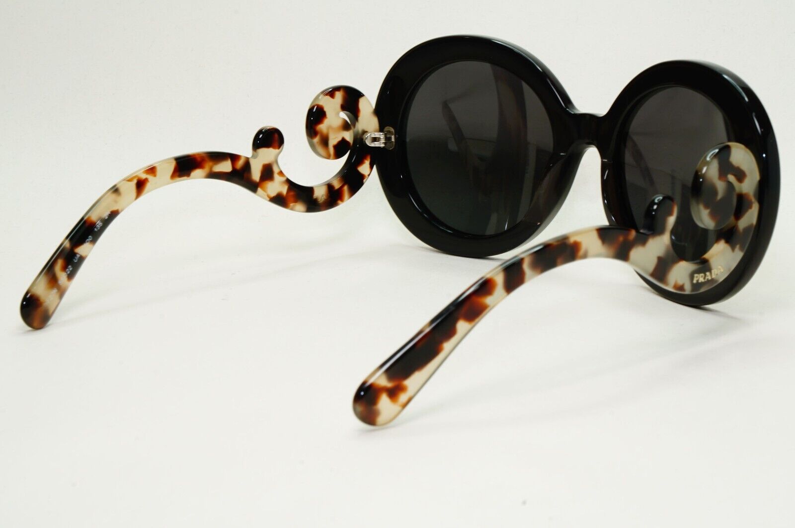 Prada Sunglasses Swirl Baroque Round Brown Black PR27NS SPR 27N UAO-4O0 250924