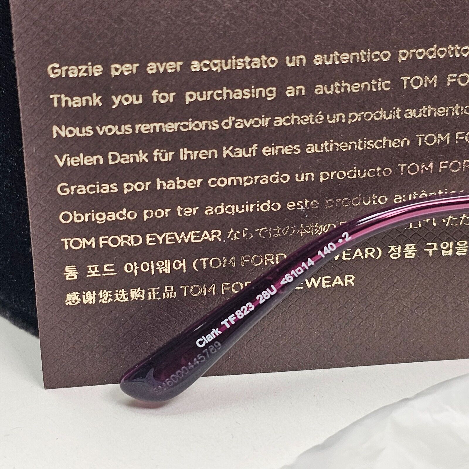Tom Ford Sunglasses Clark Rose Gold Bordeaux Red Mirror Unisex FT0823 TF 823 28U