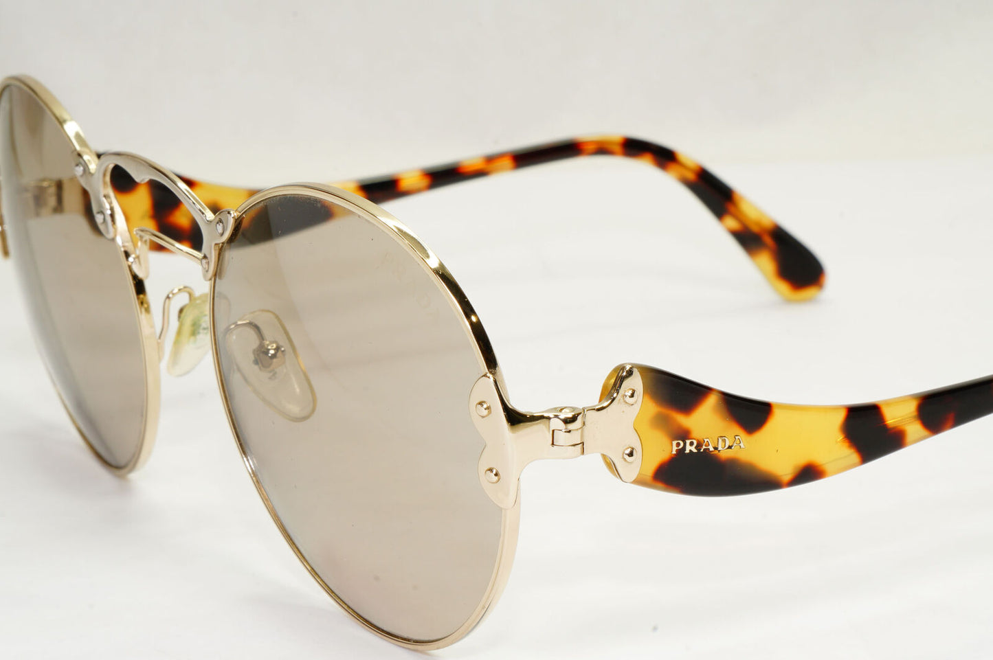 Prada Sunglasses 2016 Wanderer Gold Brown Ornate PR55TS SPR 55T ZVN-5J2 200124