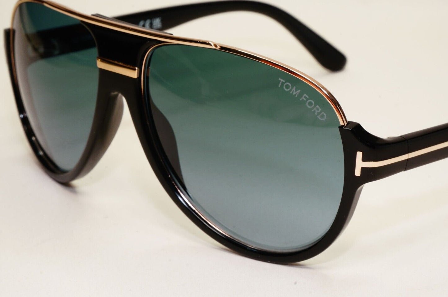Tom Ford Sunglasses Dimitry Black Gold Green Pilot TF 334 FT0334 01P 59mm