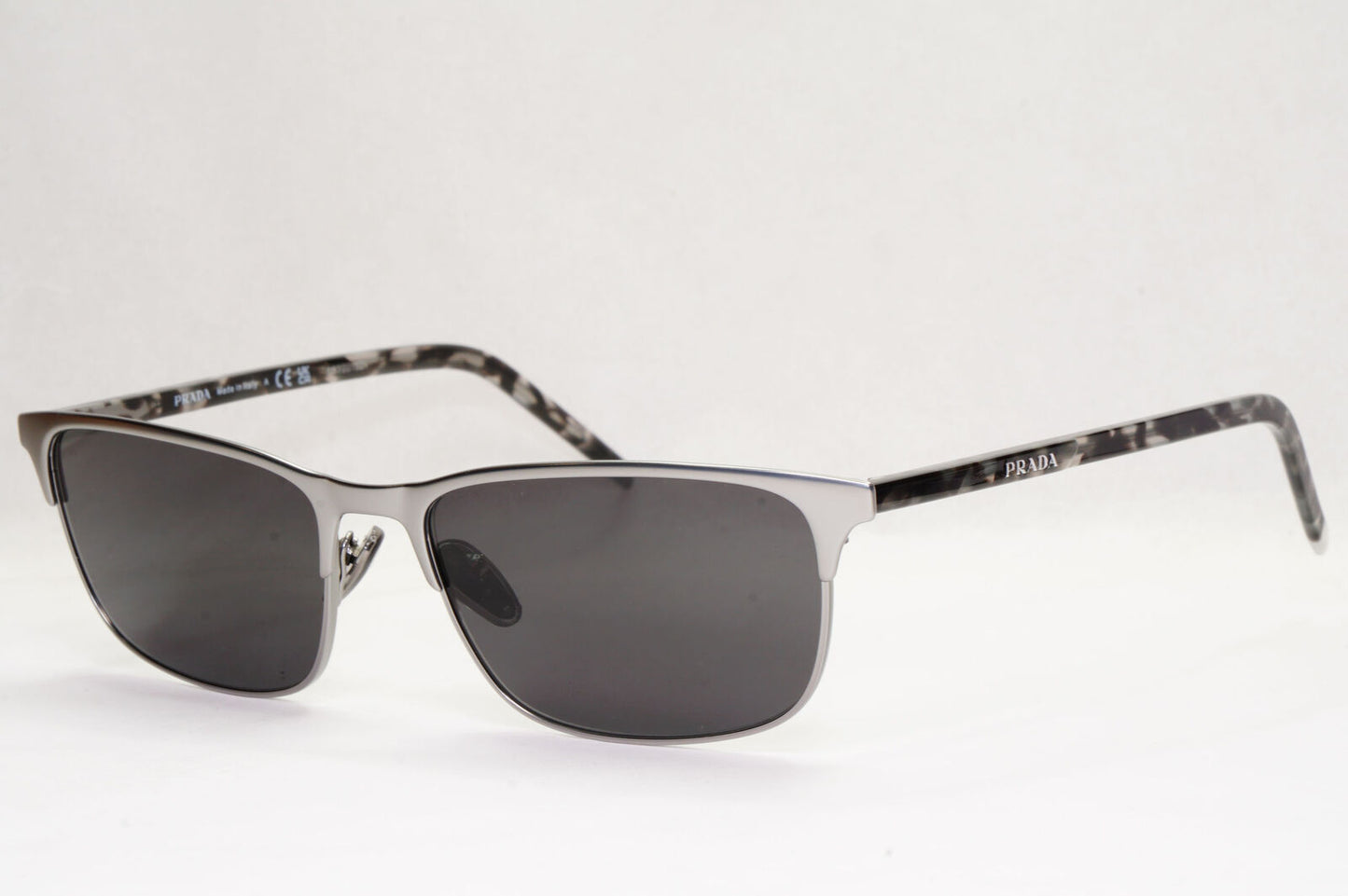Prada Sunglasses Black Gunmetal Grey Havana PR66YV VPR 66Y 7CQ-1O1 57mm