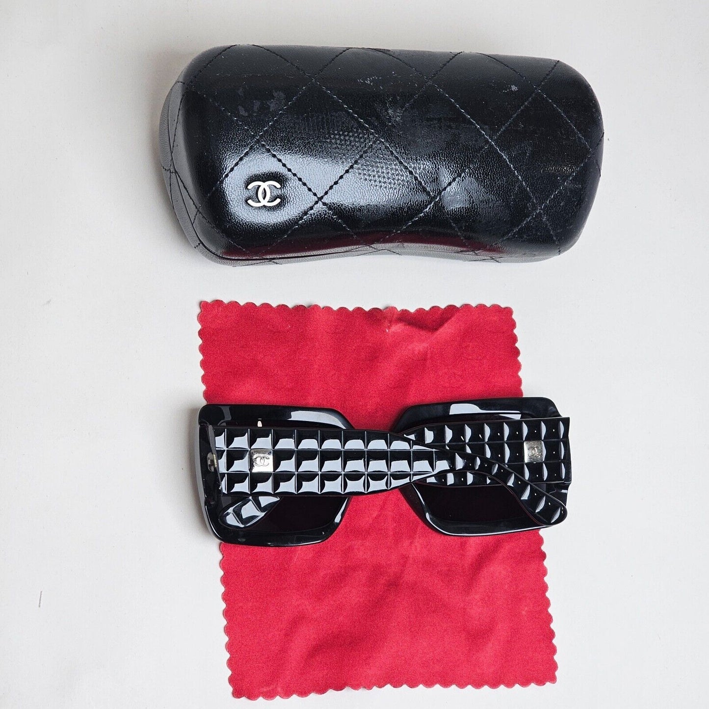 Chanel Sunglasses 2007 Vintage Square Quilted 5028 c.501/91 58mm 210125