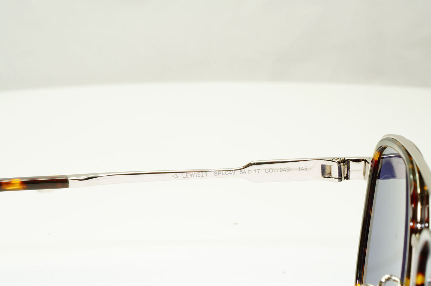 Police Lewis Hamilton F1 Sunglasses Blue Brown Silver Square SPL C49 COL 04BL