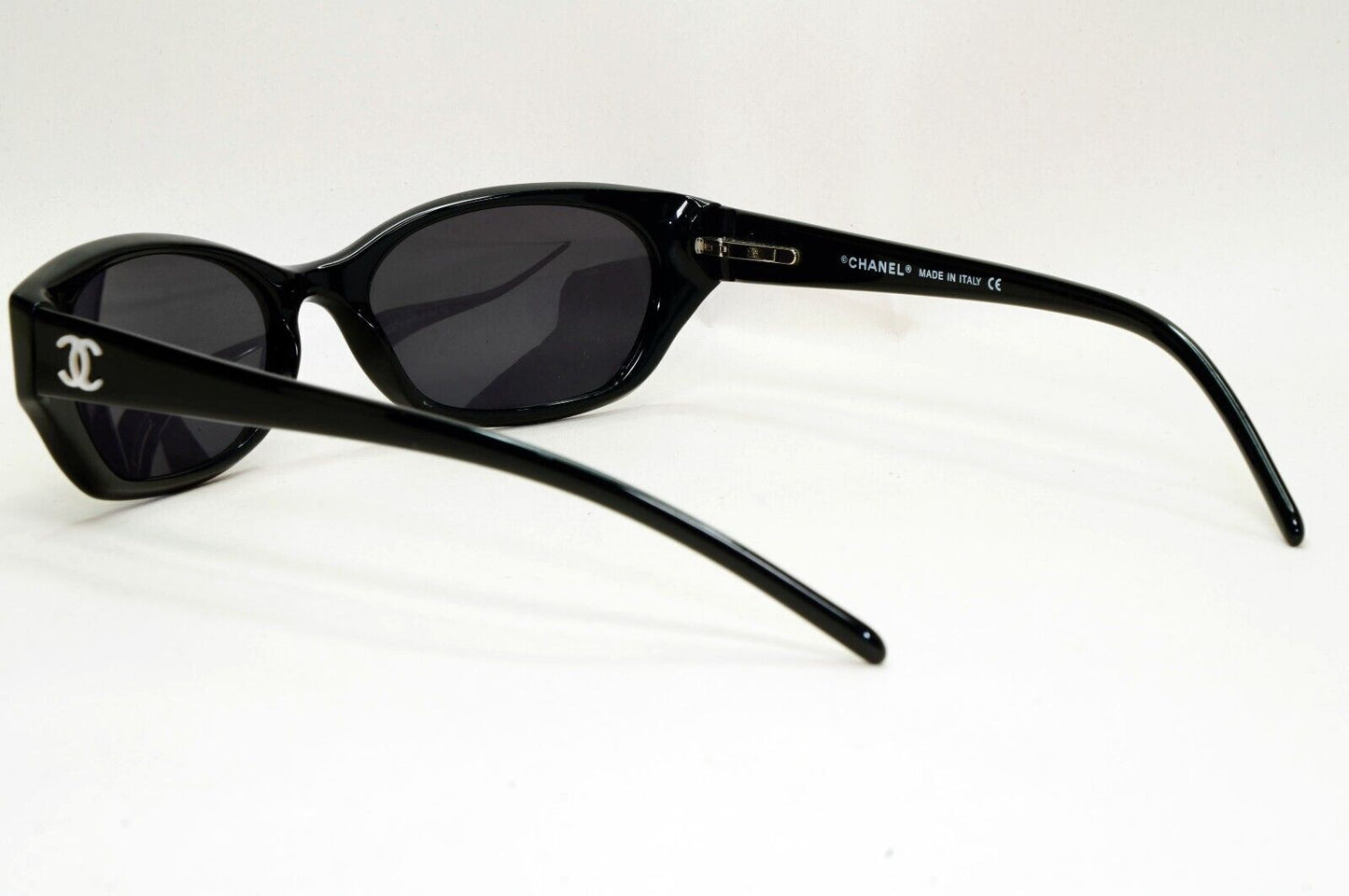 Chanel Sunglasses 2008 Vintage Black Mother of Pearl Small 5075-H c501/87 051124