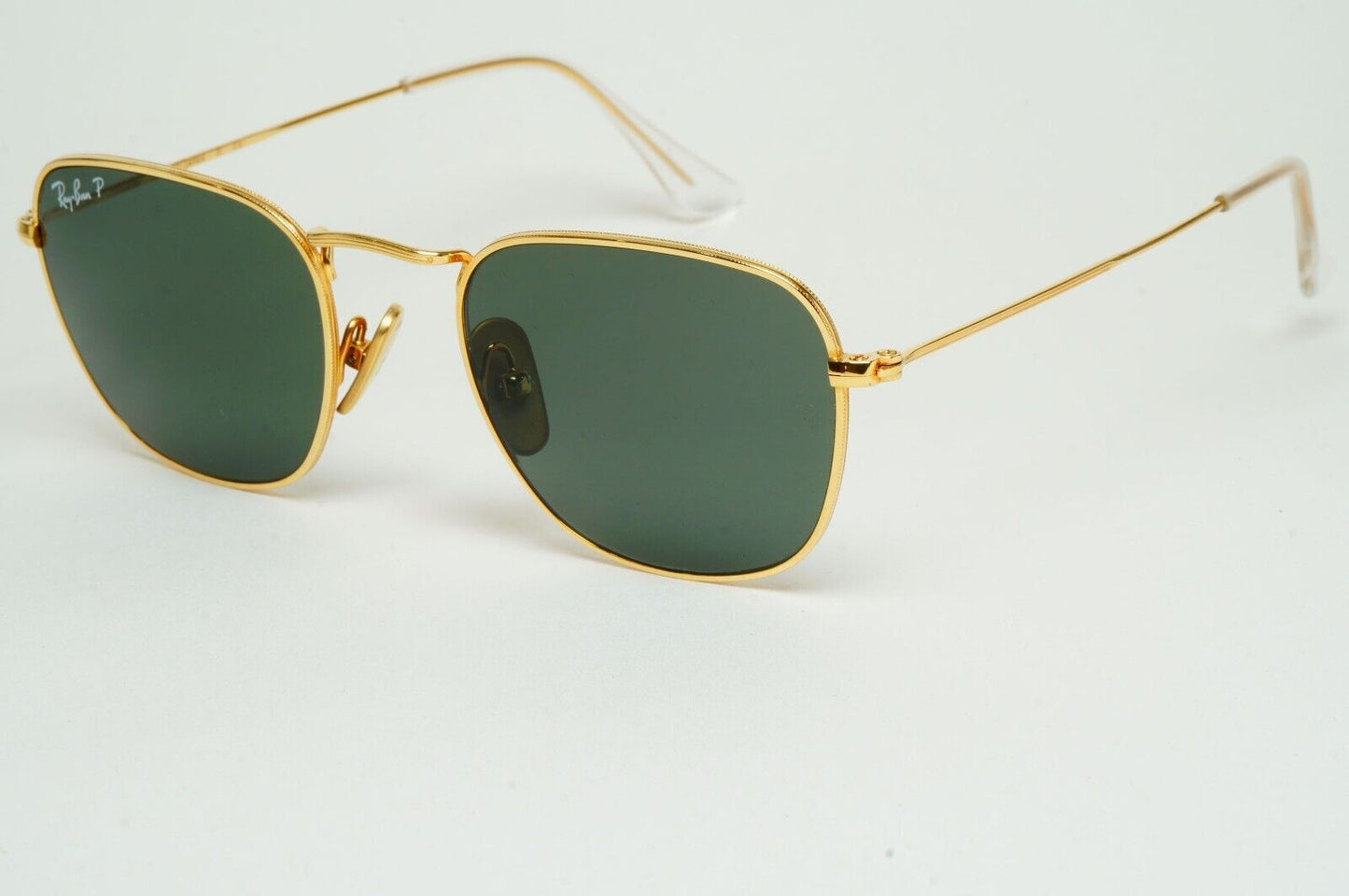Ray-Ban Sunglasses Frank Titanium Polarized Gold Green RB 8157 9216/58 48mm