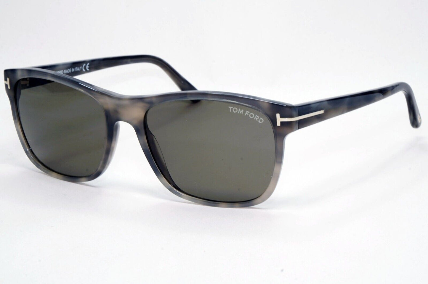 Tom Ford Sunglasses Giulio Grey Havana Green Square FT0698 TF 698 47N 59mm