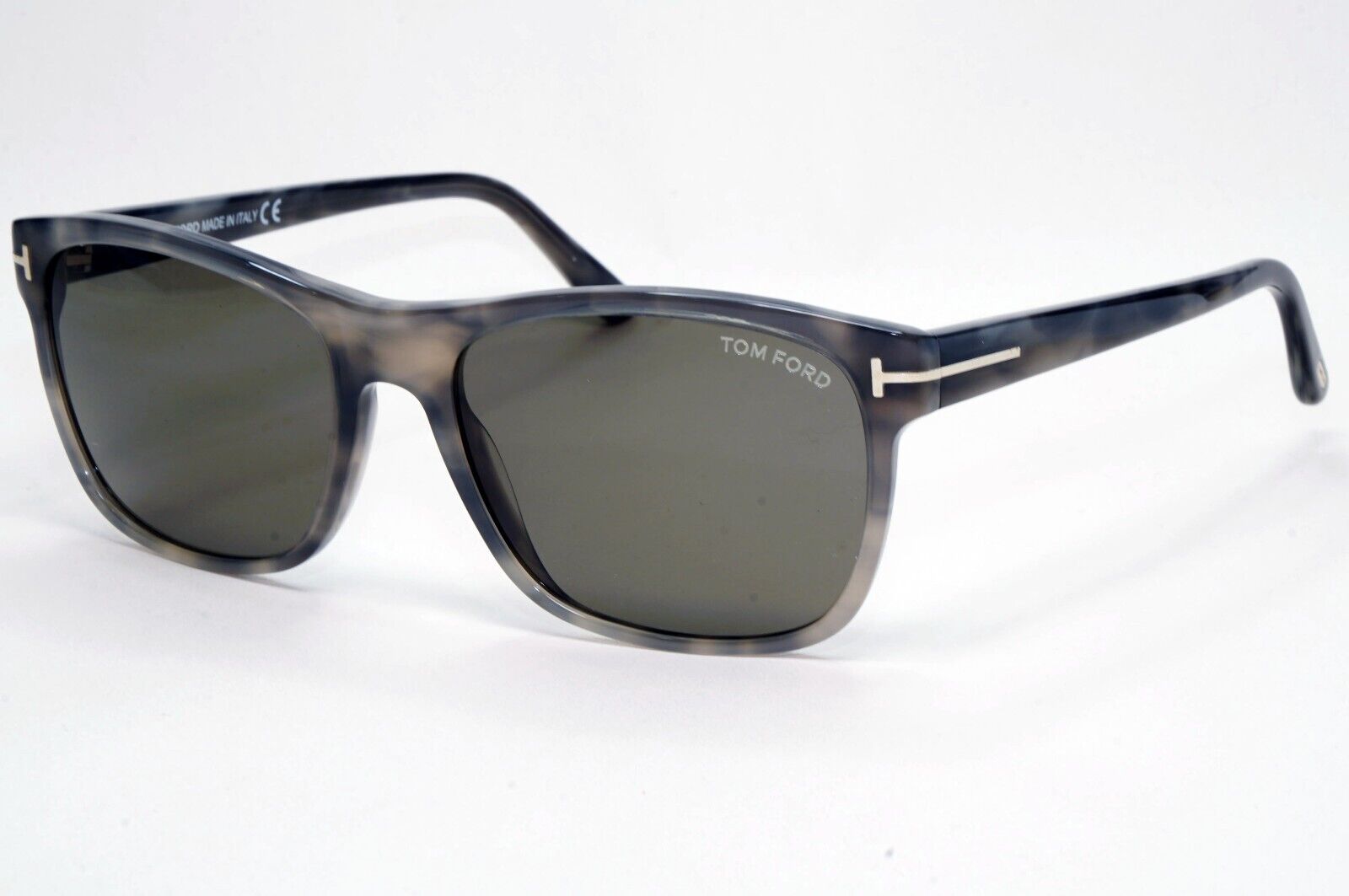 Tom Ford Sunglasses Giulio Grey Havana Green Square FT0698 TF 698 47N 59mm