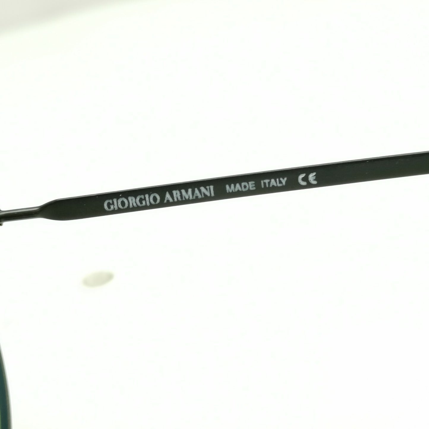 Giorgio Armani 1997 Vintage Sunglasses Gunmetal Glass Lens Round Metal 652 722 a