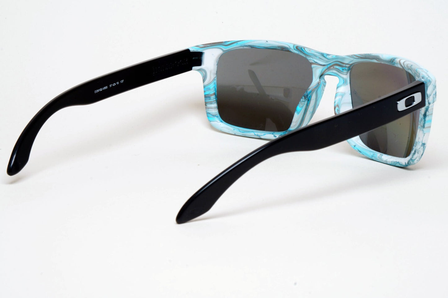 Oakley Sunglasses Holbrook Polarized Blue Sanctuary Swirl OO 9102 V855 57mm