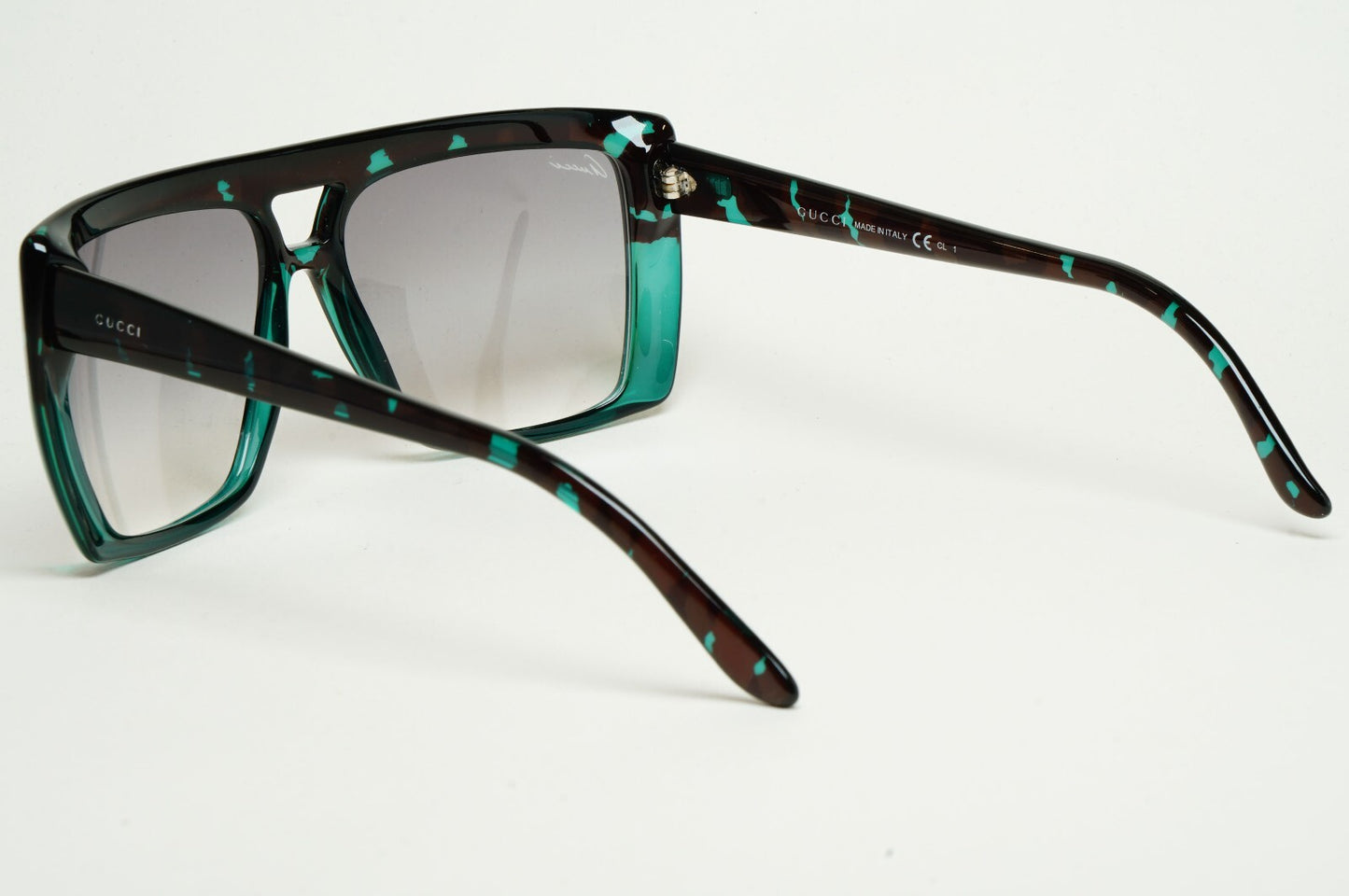 Gucci Sunglasses 2010 Vintage Unisex Turquoise Havana Grey GG 3532/S 396O0 59mm