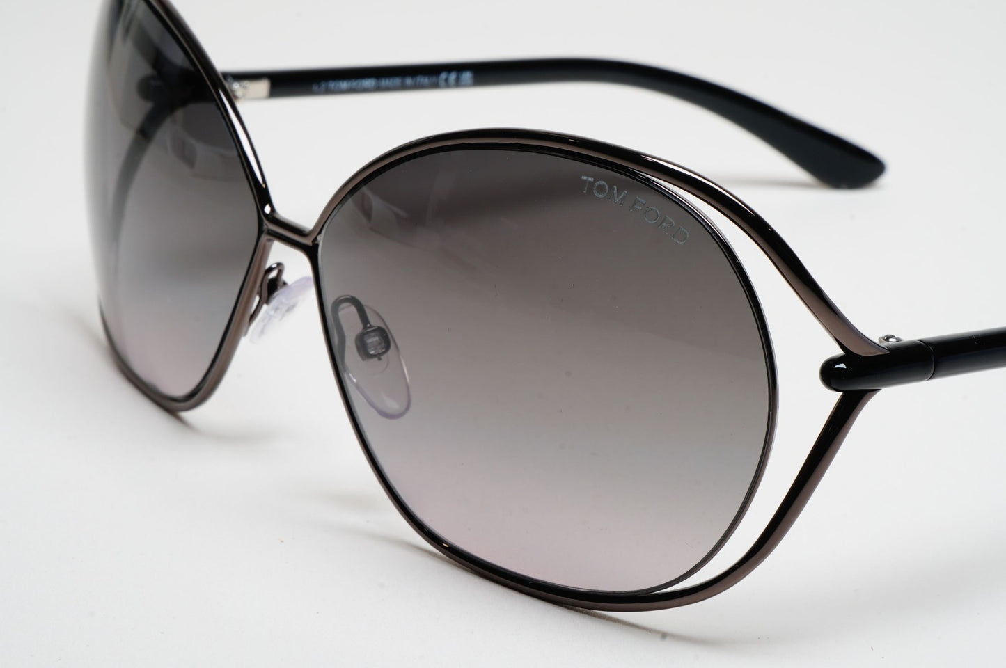 Tom Ford Sunglasses Carla Gunmetal Black Grey Gradient FT0157 TF 157 08B