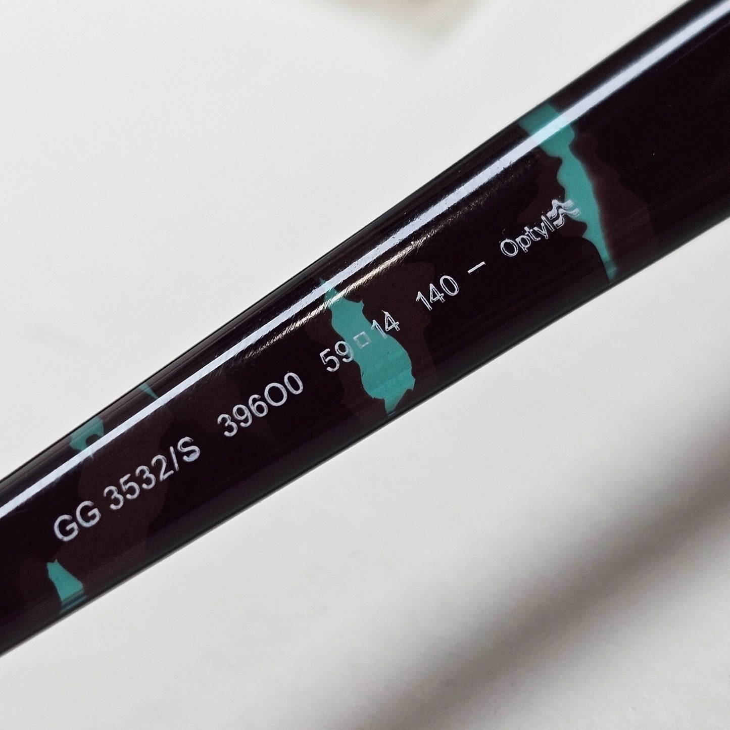 Gucci Sunglasses 2010 Vintage Unisex Turquoise Havana Grey GG 3532/S 396O0 59mm