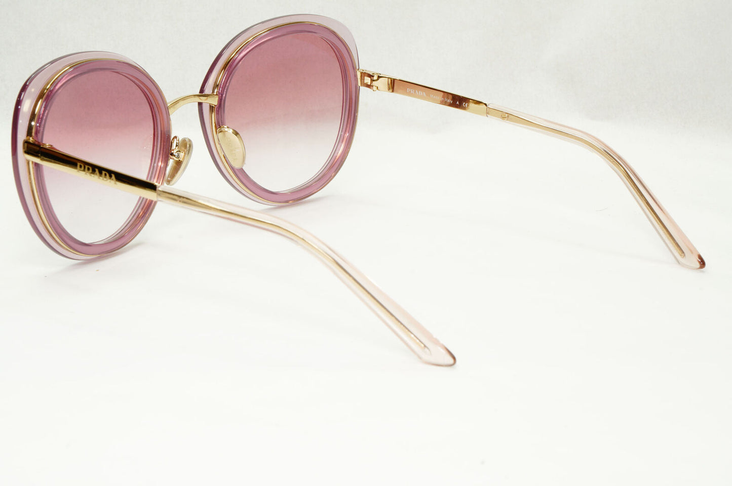 Prada Sunglasses Round Red Opal Buganville Violet Round PR54YS SPR 54Y 05Y-02O