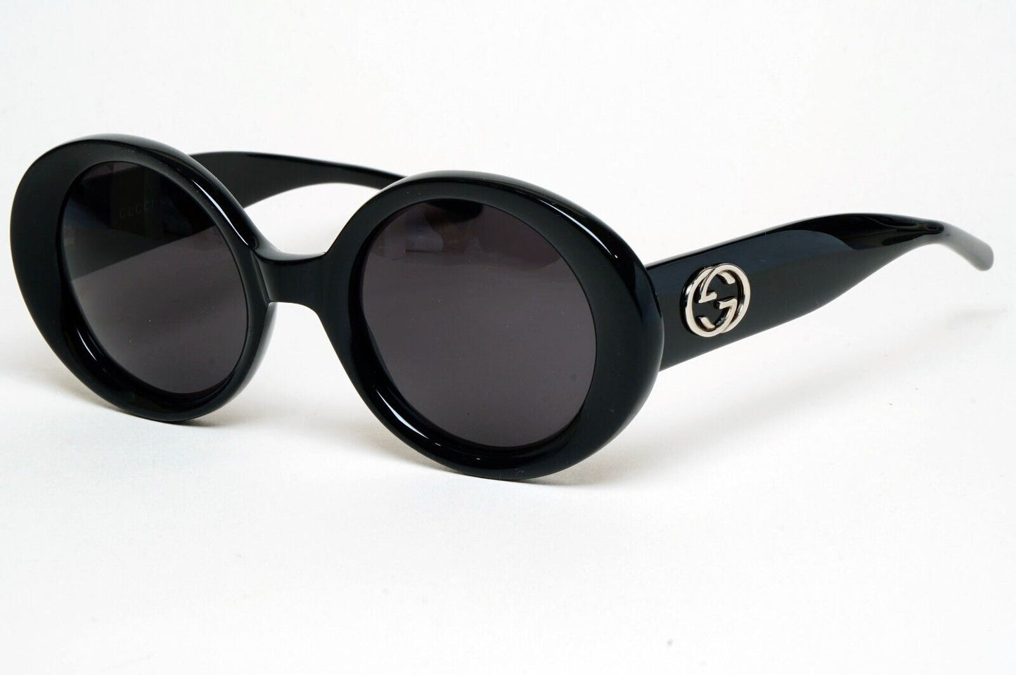 Gucci Sunglasses 1997 Vintage Black Oval Round Retro GG 2410/S 807 49mm 070125