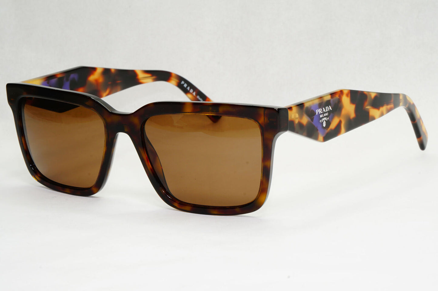 Prada Sunglasses Symbole Triangle Square Brown Tortois PR27YS SPR 27Y 2AU-08N