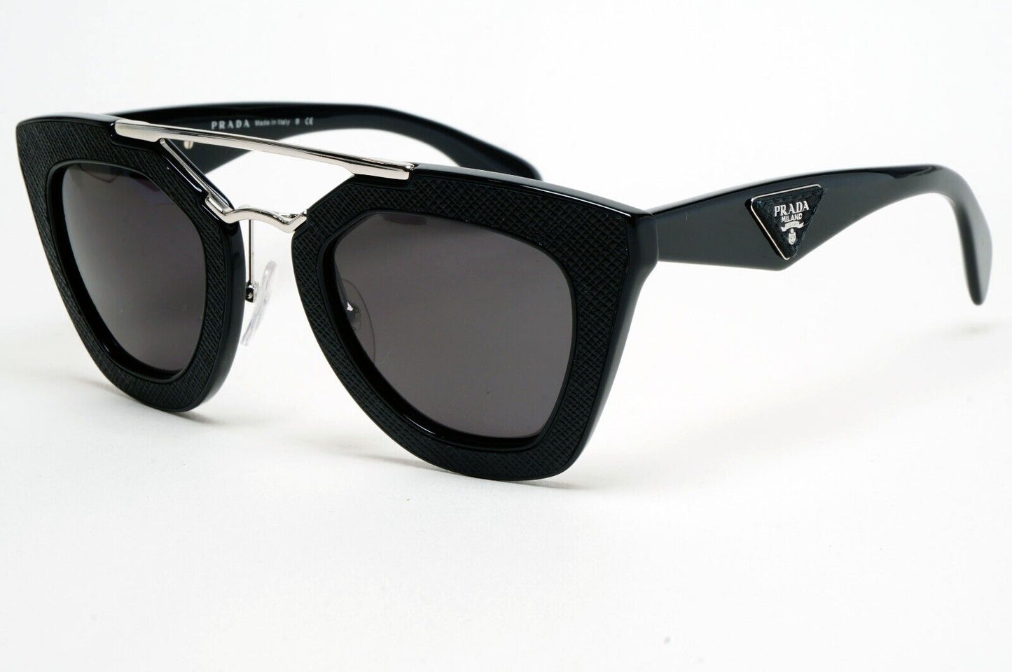 Prada Black Cinema Saffiano Leather Sunglasses PR14SS SPR 14S 1AB-0A7 151124