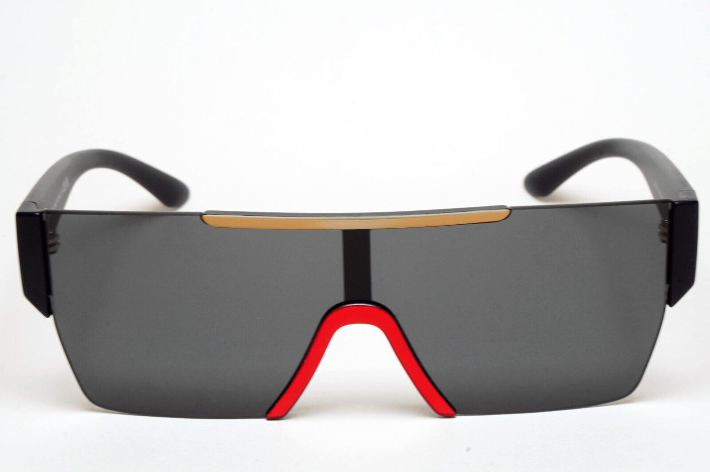 Burberry Sunglasses Black Shield Visor Dark Grey Square BE 4291 3964/87