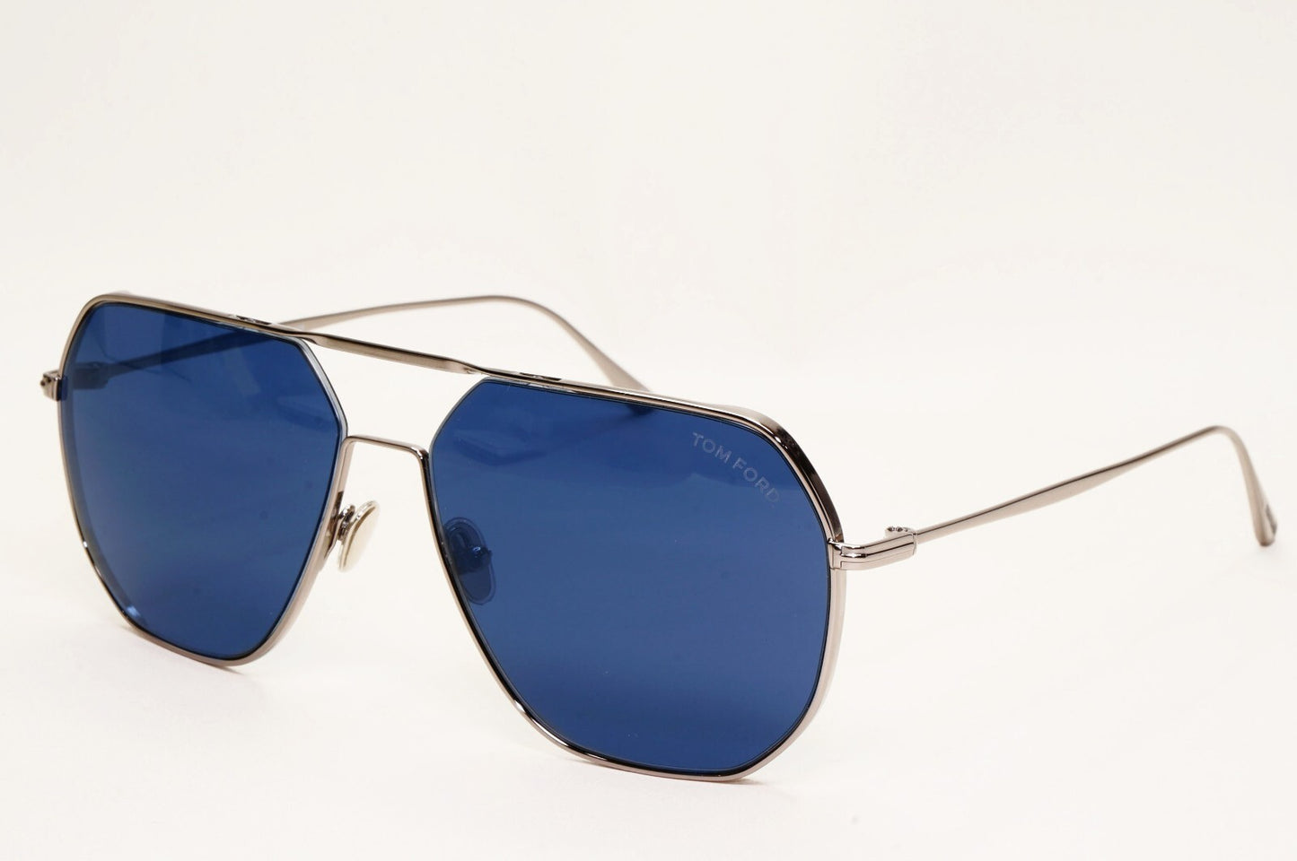 Tom Ford Sunglasses Gilles-02 Gunmetal Blue Navigator Pilot TF 852 14V 61mm