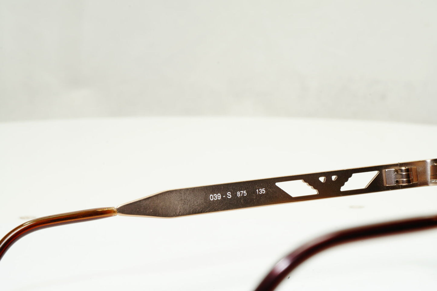 Emporio Armani Sunglasses 1997 Vintage Round Pale Gold Green Eagle 039-S 875