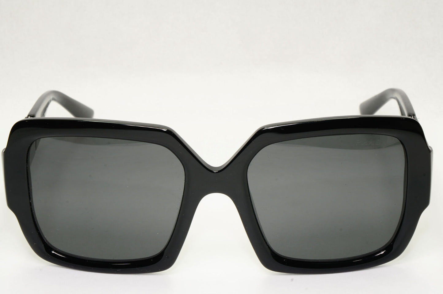 Prada Sunglasses Black Square Diamante Crystal PR21XS SPR 21X 01E-5S0