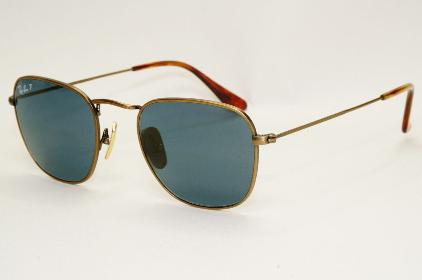 Ray-Ban Sunglasses Frank Titanium Polarised Bronze Blue RB 8157 9207/T0 48mm