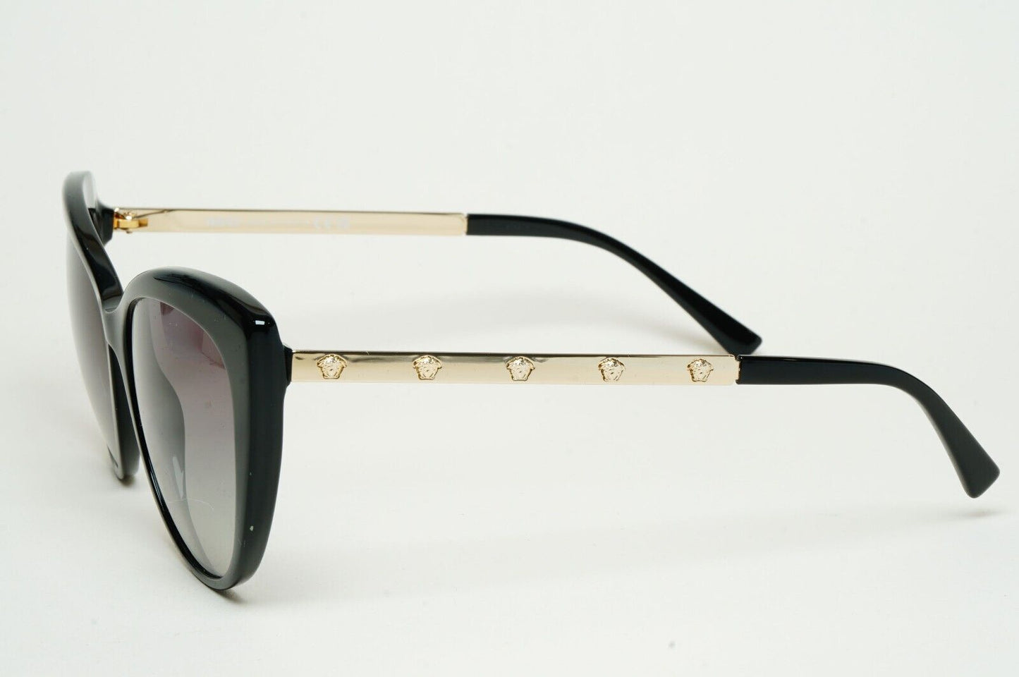 Versace Sunglasses Black Gold Medusa Square Grey Gradient MOD VE 4348 GB1/11