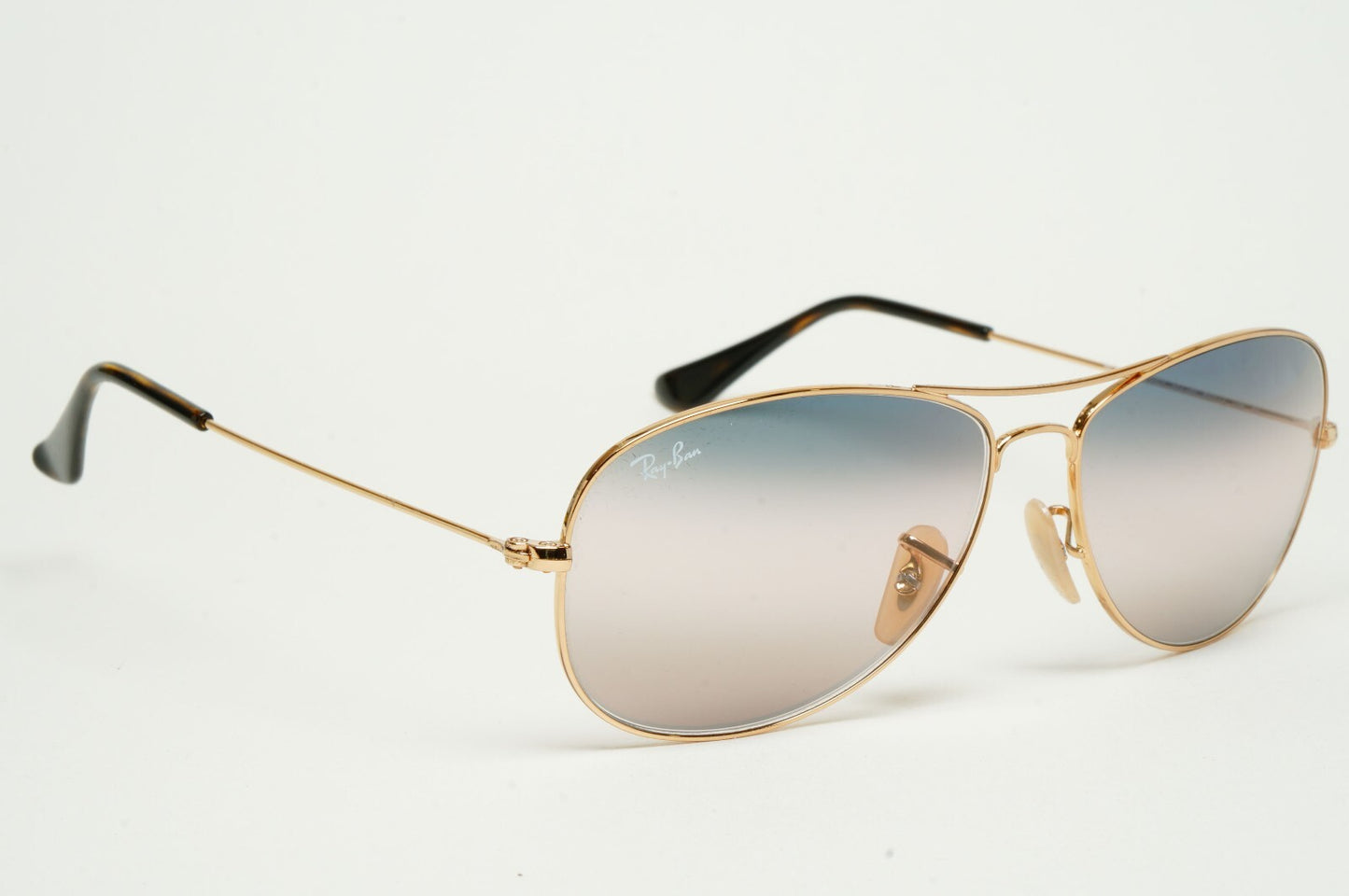 Ray-Ban Sunglasses Cockpit Gold Arista Gradient Pilot RB 3362 001/GE 59mm