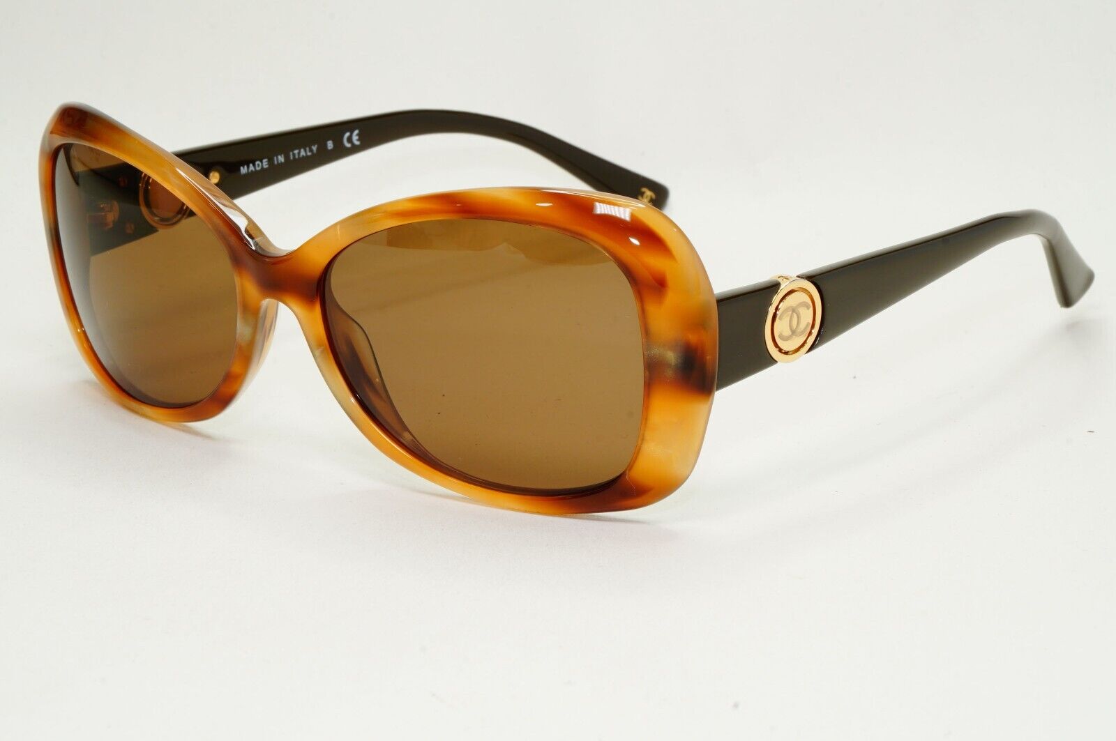 Chanel Sunglasses 2009 Square Brown Gold Tortoise 5148 c.938/3B 56mm 031124