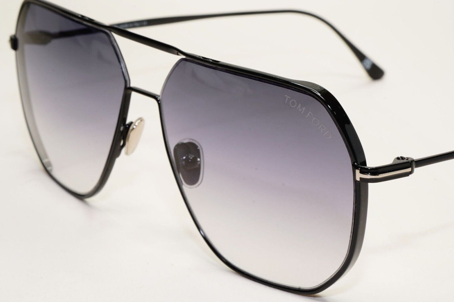Tom Ford Sunglasses Gilles-02 Black Grey Metal Square FT0852 TF 852 01B 61mm