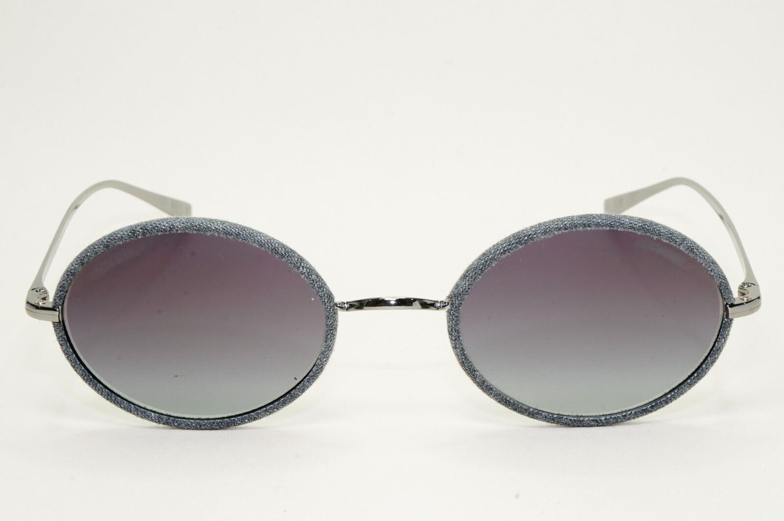 Chanel Sunglasses Denim Oval Grey Gunmetal Gradient 4248-J c.108/S6 50mm