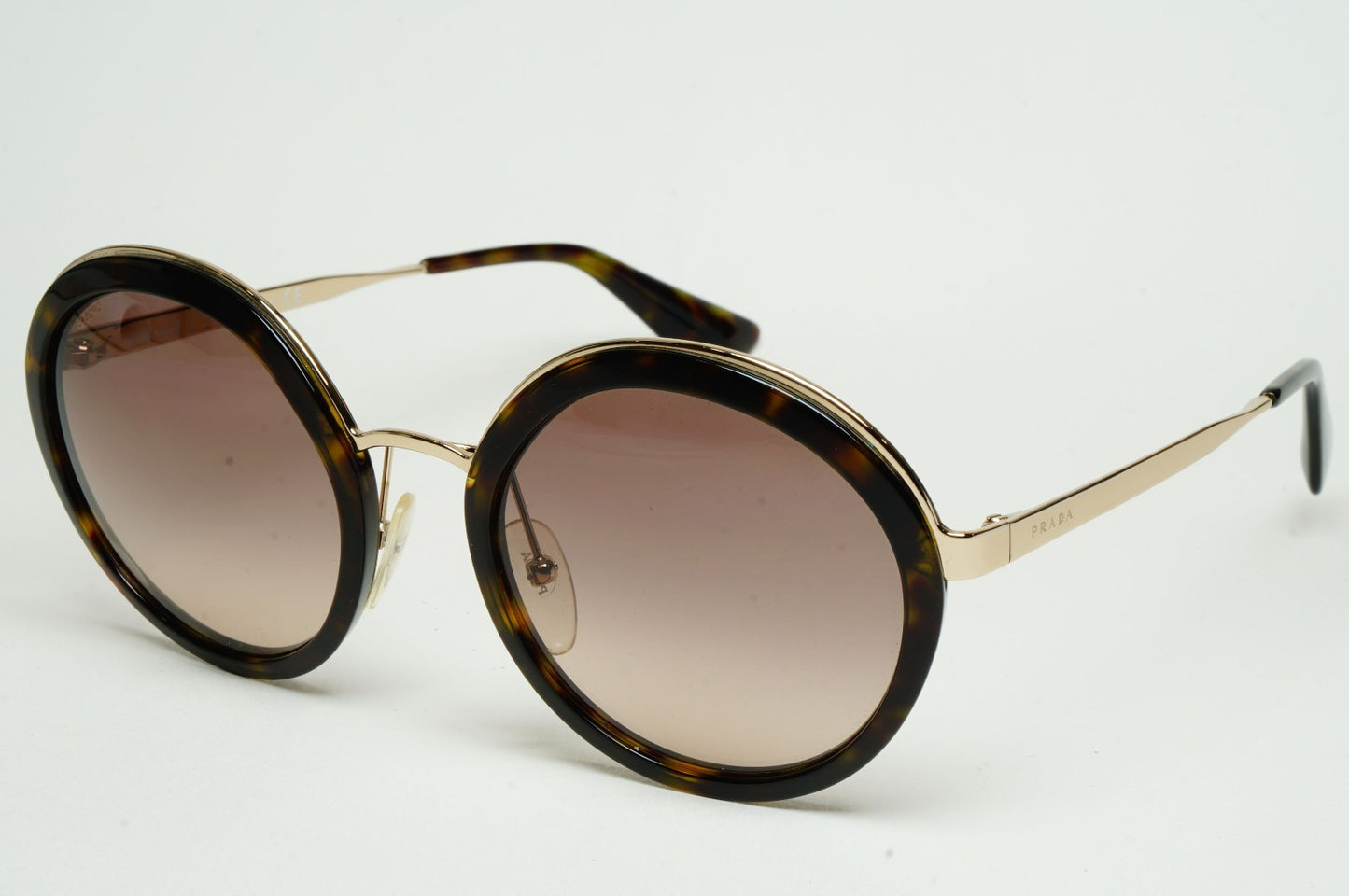 Prada Sunglasses Round Gold Brown Gradient PR50TS SPR 50T 2AU-3D0