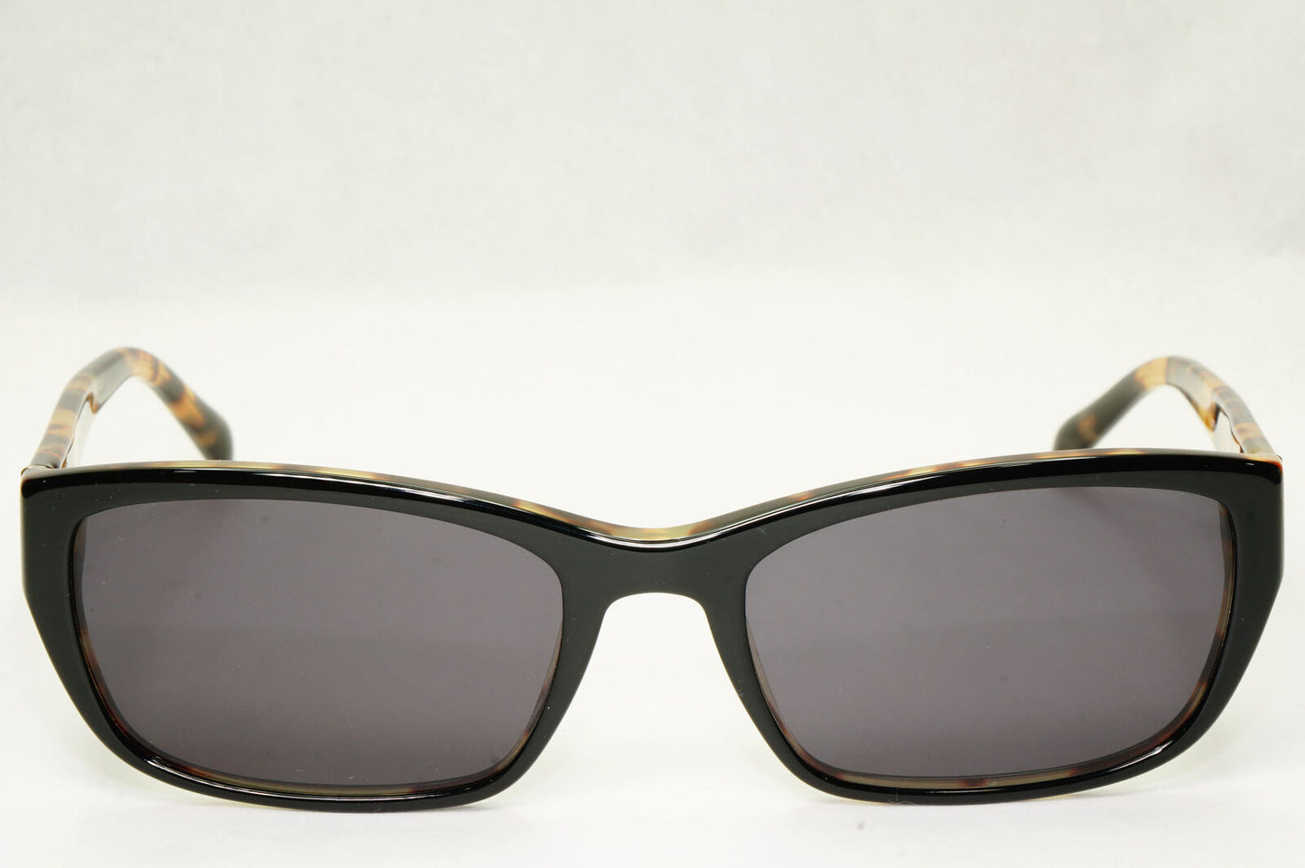 Prada Sunglasses Black Rectangle Brown Tortoise PR18OV VPR 18O NAI-1O1 54mm