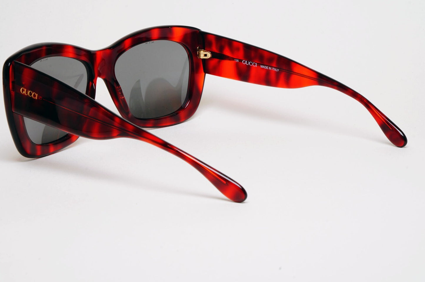 Gucci Sunglasses 1993 Vintage Square Red Bordo Marble Grey GG 2150/S C35 070325