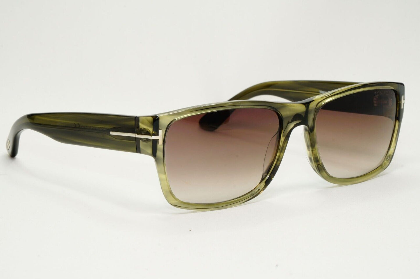Tom Ford Sunglasses Mason Green Transparent Brown Grad FT0445 TF 445 95K 56mm