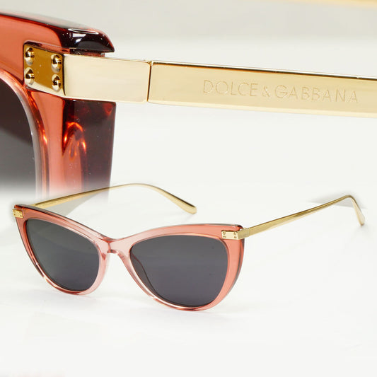 Dolce & Gabbana Sunglasses Pale Pink Gold Cat Eye DG 3329 3267 250123