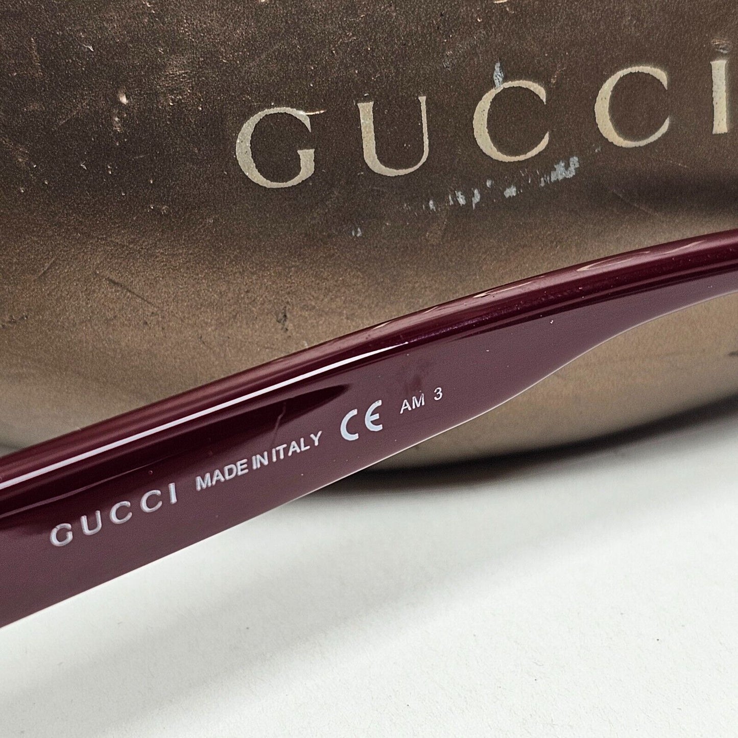 Gucci Sunglasses 2011 Vintage Monogram Dark Red Bordo GG 3207/S A03K8 120125