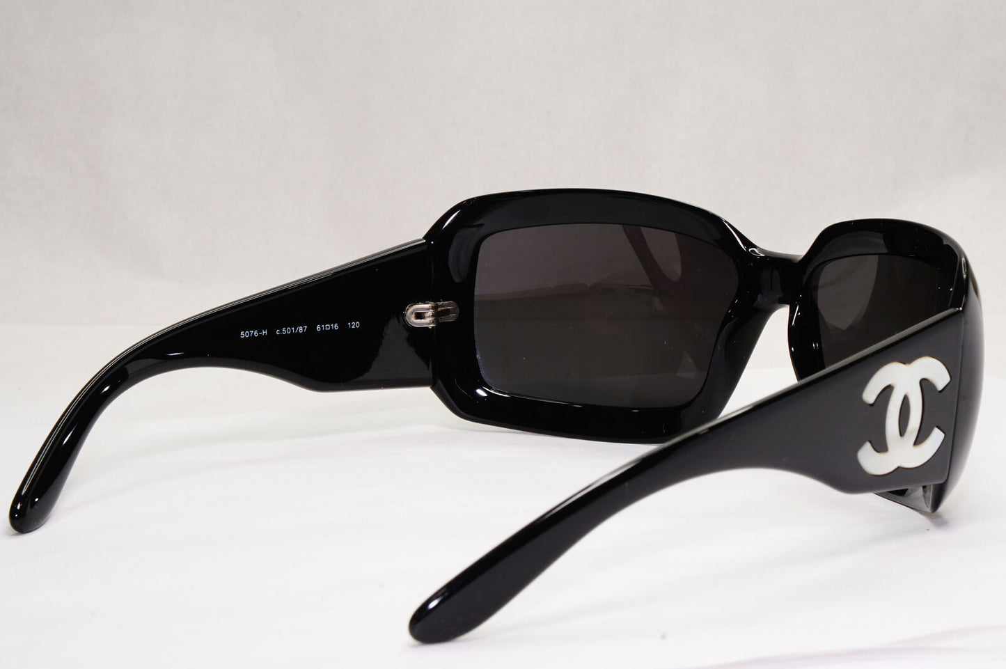 Chanel Sunglasses Mother of Pearl Vintage 2006 Black 5076-H c.501/87 120124