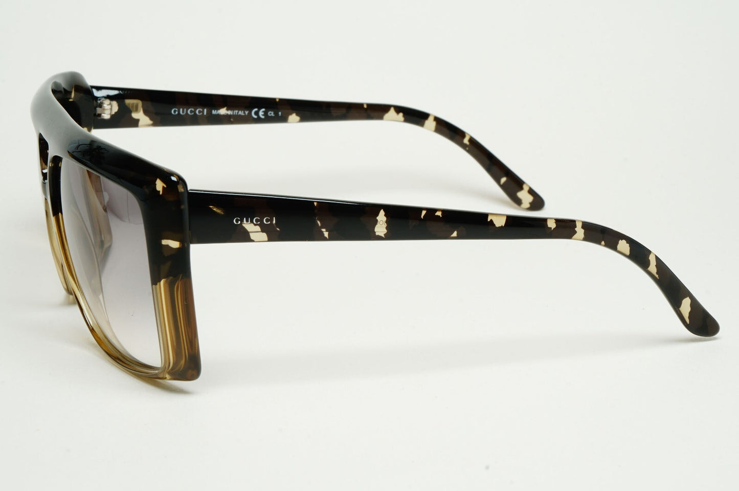Gucci Sunglasses 2010 Vintage Unisex Square Grey Havana GG 3532/S 3C8O0 59mm