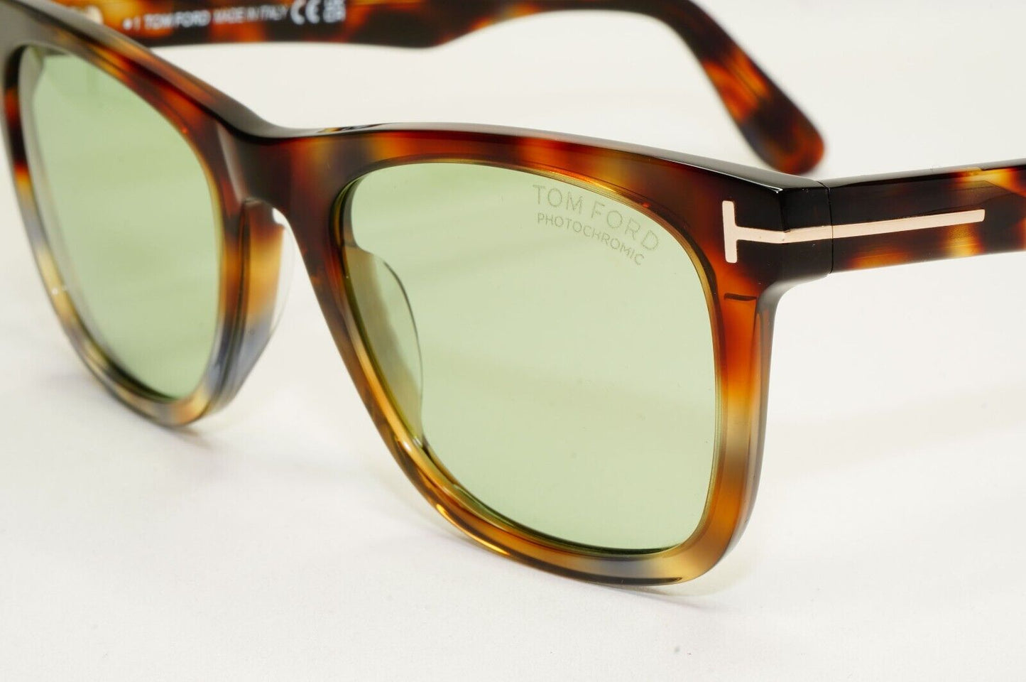 Tom Ford Sunglasses Kevyn Photochromic Brown Tortoise Green FT1099 TF 1099 56N