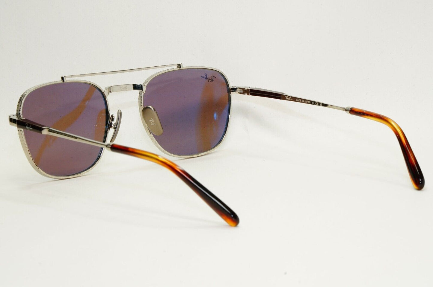 Ray-Ban Sunglasses Frank II Titanium Silver Blue Mirror RB 8258 3139/O4 51mm