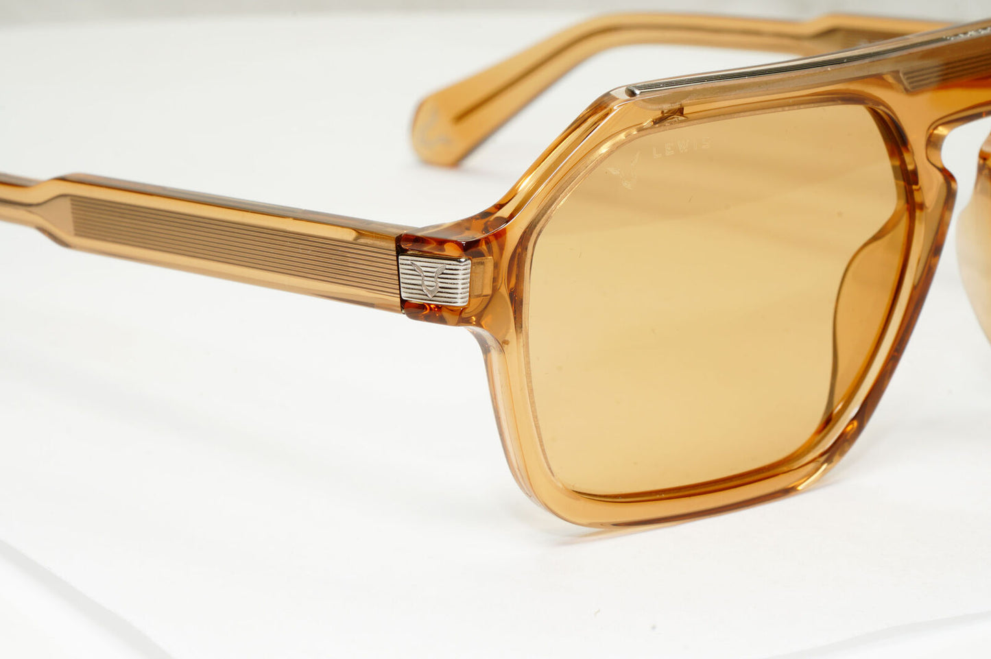 Police Lewis Hamilton F1 Sunglasses Brown Transparent Honey SPL E15 COL D67G 33