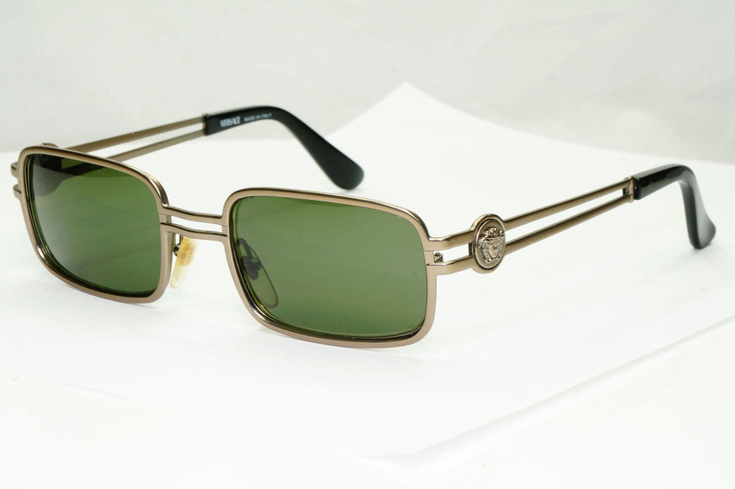 Gianni Versace 1996 Sunglasses Medusa Gunmetal Green MOD S53 COL 948 311022