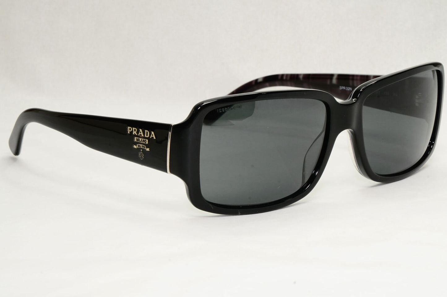 Prada Sunglasses 2012 Black Glossy Square Unisex PR32NS SPR 32N BF5-1A1 140124