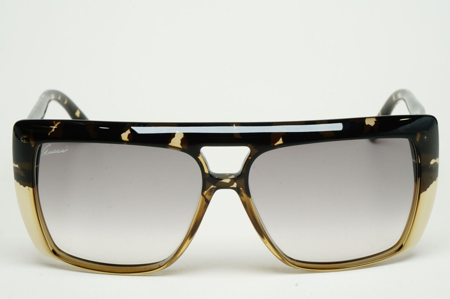 Gucci Sunglasses 2010 Vintage Unisex Square Grey Havana GG 3532/S 3C8O0 59mm