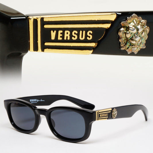 Versus Sunglasses 1996 by Gianni Versace Vintage Black Lion MOD EZ8 COL 852
